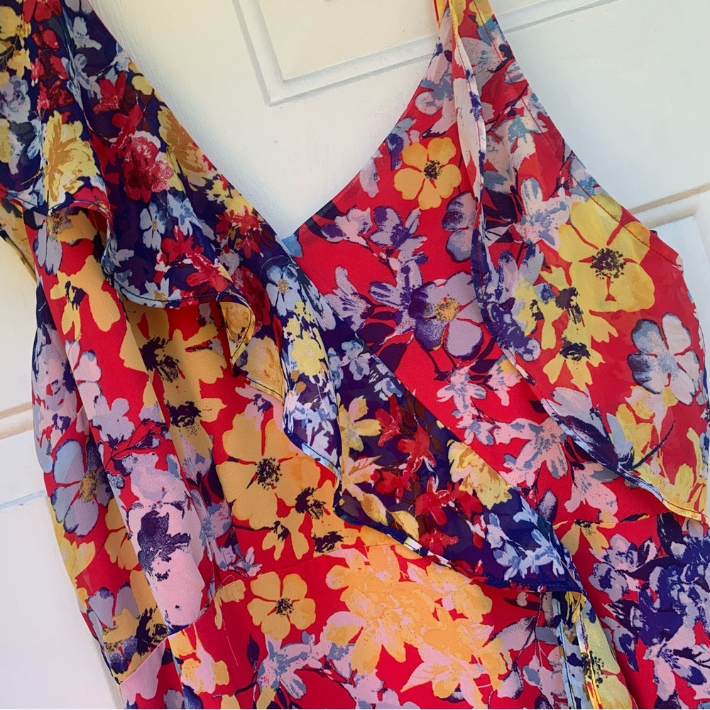 Lulu’s Floral Multicolor Maxi Dress XL